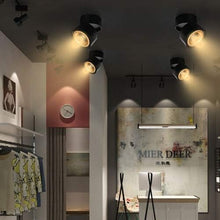 Cargar imagen en el visor de la galería, Foco sobrepuesto dimeable aluminio negro dorado Ø 10 cm LED 12W - TOFO0079