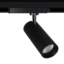 Cargar imagen en el visor de la galería, Foco metal negro para riel monofásico Ø65x220 cm LED 18W - ANFO0017