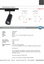 Cargar imagen en el visor de la galería, Foco dirigible magnético ultra slim negro angulo ajustable LED 18W TUYA - ARFO0043