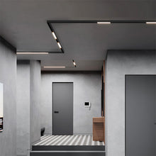 Cargar imagen en el visor de la galería, Foco metal negro para riel magnético LED 48W - ARFO0058