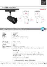 Cargar imagen en el visor de la galería, Foco dirigible magnético ultra slim negro angulo ajustable LED 18W TUYA - ARFO0089