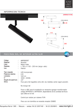 Cargar imagen en el visor de la galería, Foco dirigible magnético ultra slim negro LED 6W TUYA - ARFO0097