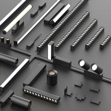 Cargar imagen en el visor de la galería, Foco dirigible magnético ultra slim negro 2 luces LED 2 x 9W TUYA - ARFO0039