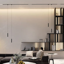 Cargar imagen en el visor de la galería, Lámpara colgante para riel magnético ultra slim aluminio negro LED 4.5W TUYA - ARLC0030