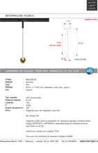 Cargar imagen en el visor de la galería, Lámpara colgante para riel magnético ultra slim aluminio oro LED 4.5W TUYA - ARLC0028