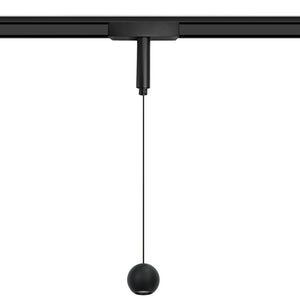 Lámpara colgante para riel magnético ultra slim aluminio negro Ø7x1,58 cm LED 8.5W - ARLC0029