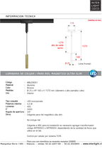 Cargar imagen en el visor de la galería, Lámpara colgante para riel magnético ultra slim aluminio bronce LED 4.5W TUYA - ARLC0031