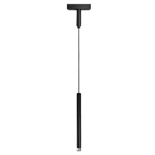 Cargar imagen en el visor de la galería, Lámpara colgante para riel magnético ultra slim aluminio acrílico negro Ø3x1,90 cm LED 6W TUYA - ARLC0032