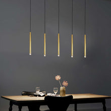 Cargar imagen en el visor de la galería, Lámpara colgante para riel magnético ultra slim aluminio acrílico bronce Ø3x1,90 cm LED 6W TUYA - ARLC0033