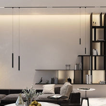 Cargar imagen en el visor de la galería, Lámpara colgante para riel magnético aluminio Negro 22 cm LED 6W TUYA - ARLC0041