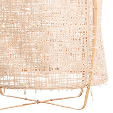 Cargar imagen en el visor de la galería, Lámpara colgante bambú fibra natural Ø67 cm E27 - AYLC0003