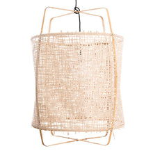 Cargar imagen en el visor de la galería, Lámpara colgante bambú fibra natural Ø67 cm E27 - AYLC0003