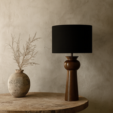 Cargar imagen en el visor de la galería, Lámpara de madera natural Ø19x45cm E27 - LLLS0350