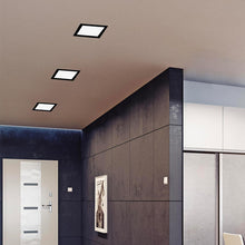 Cargar imagen en el visor de la galería, Foco embutido Negro 22,5x22,5 cm LED 18W - BEFO0041