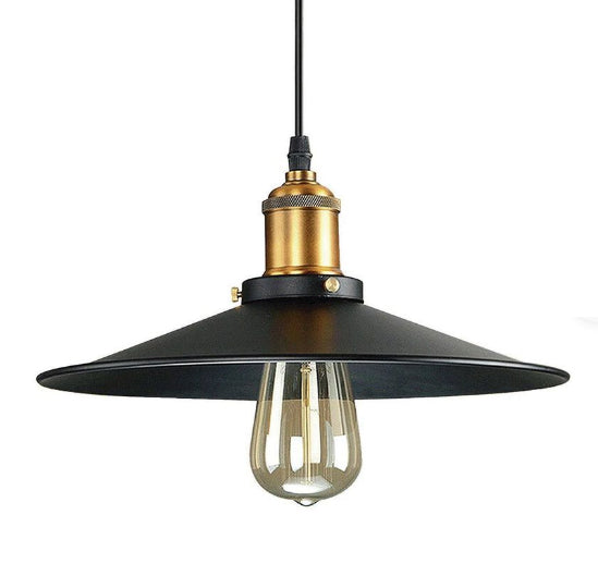 Lámpara de colgar metal negro bonce Ø30 cm E27 - BRLC0051