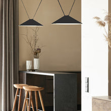 Cargar imagen en el visor de la galería, Lámpara colgante aluminio negro Ø60x16 cm 18W LED - JGLC0029