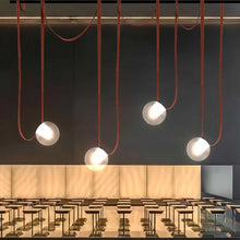 Cargar imagen en el visor de la galería, Lámpara colgante aluminio vidrio Ø20x20 8W LED - JGLC0030