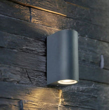 Cargar imagen en el visor de la galería, Aplique doble exterior GU10 Grafito - KOAP0009