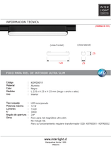 Cargar imagen en el visor de la galería, Foco riel magnético slim negro 12W 48V 3000K - KOFO0011