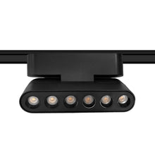 Cargar imagen en el visor de la galería, Foco riel magnético slim negro 6W 24° 48V 3000K - KOFO0015