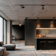 Cargar imagen en el visor de la galería, Foco riel magnético slim negro 10W 24° 48V 3000K - KOFO0017