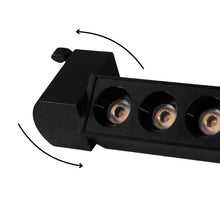 Cargar imagen en el visor de la galería, Foco riel monofásico aluminio negro 34,6 cm 20W - KOFO0024