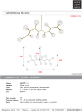 Cargar imagen en el visor de la galería, Lámpara colgante oro vidrio opal 1,20 cm 10 luces G9 - LGLC0134