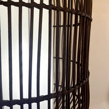 Cargar imagen en el visor de la galería, Lámpara colgante bambú pantalla tela Ø36,5 cm E27 - LGLC0150