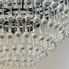 Cargar imagen en el visor de la galería, Lámpara colgante gotas vidrio Ø1,00 cm 30 luces E14 - LGLC0173