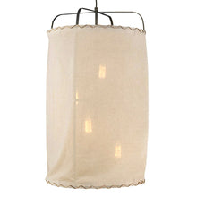 Cargar imagen en el visor de la galería, Lámpara colgante fierro tela beige Ø51x80 cm 4 luces E27 - LGLC0180