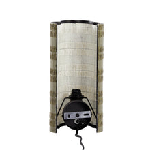 Cargar imagen en el visor de la galería, Lámpara de pared textil verde oliva oscuro 15x10x30 cm E27 - LLAP0091