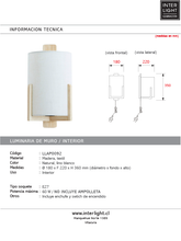 Cargar imagen en el visor de la galería, Lámpara de pared madera natural textil lino blanco Ø18x22x36cm E27 - LLAP0092