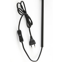 Cargar imagen en el visor de la galería, Lámpara de pared metal negro mate vidrio humo 16x18x65 cm E27 - LLAP0096