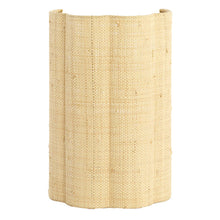 Cargar imagen en el visor de la galería, Lámpara de pared ratán natural 26x15,5x40 cm E27 - LLAP0098