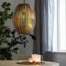 Cargar imagen en el visor de la galería, Lámpara colgante metal bronce envejecido Ø42x57 cm E27 - LLLC0452