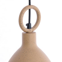 Cargar imagen en el visor de la galería, Lámpara colgante metal tierra marrón claro moteado Ø24x37cm E27 - LLLC0569