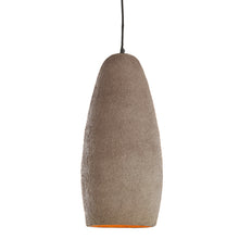 Cargar imagen en el visor de la galería, Lámpara colgante papel maché tierra antiguo oscuro Ø26x56cm E27 - LLLC0572