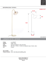 Cargar imagen en el visor de la galería, Lámpara de pie metal bronce vidrio ahumado Ø30x160 cm E27 -LLLP0067