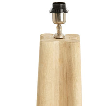 Cargar imagen en el visor de la galería, Lámpara de pie madera natural pantalla de tela Ø23x1,25 cm E27 - LLLP0082