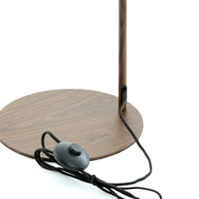 Cargar imagen en el visor de la galería, Lámpara de pie estampado madera marrón oscuro Ø28x155 cm E27 - LLLP0087