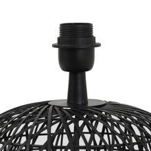 Cargar imagen en el visor de la galería, Lámpara sobremesa metal negro Ø32x28,5cm E27 - LLLS0335