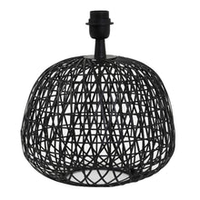 Cargar imagen en el visor de la galería, Lámpara sobremesa metal negro Ø32x28,5cm E27 - LLLS0335