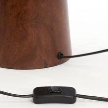 Cargar imagen en el visor de la galería, Lámpara de madera natural Ø19x45cm E27 - LLLS0350