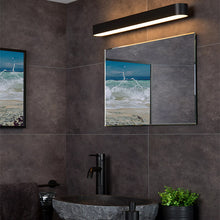 Cargar imagen en el visor de la galería, Apliqué metal acrílico opal negro 60 cm LED 9W - LUAP0137