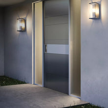 Cargar imagen en el visor de la galería, Aplique exterior grafito con sensor 14x16x29 cm IP54 E27 - LUAP0139