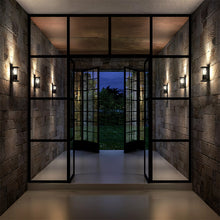 Cargar imagen en el visor de la galería, Aplique exterior grafito con sensor 14x16x29 cm IP54 E27 - LUAP0139