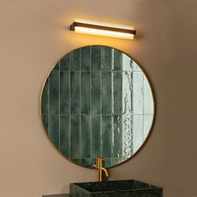 Cargar imagen en el visor de la galería, Apliqué metal vidrio negro 45x10.2 cm LED 8W - LUAP0154