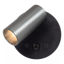 Cargar imagen en el visor de la galería, Aplique aluminio gris metalizado dimeable con sensor de movimiento Ø8,1x5.9x6.5 cm 2W LED - LUAP0179
