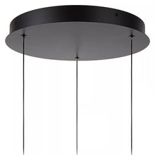 Cargar imagen en el visor de la galería, Lámpara colgante metal vidrio ámbar tres luces de 43W cada una LED - LULC0319
