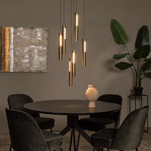 Cargar imagen en el visor de la galería, Lámpara colgante aluminio bronce Ø38 cm 6x6W LED - LULC0320